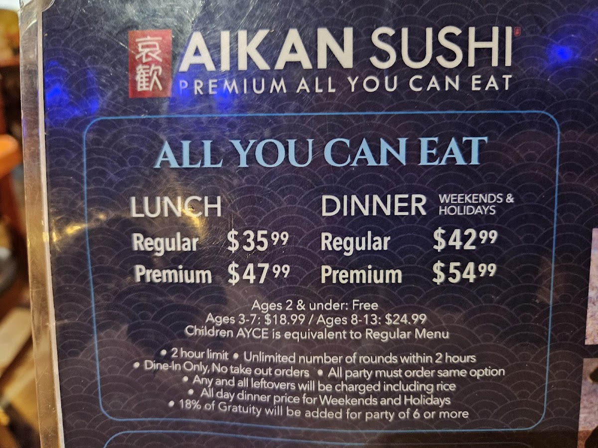 Aikan Sushi & Ramen Menu - Image 3